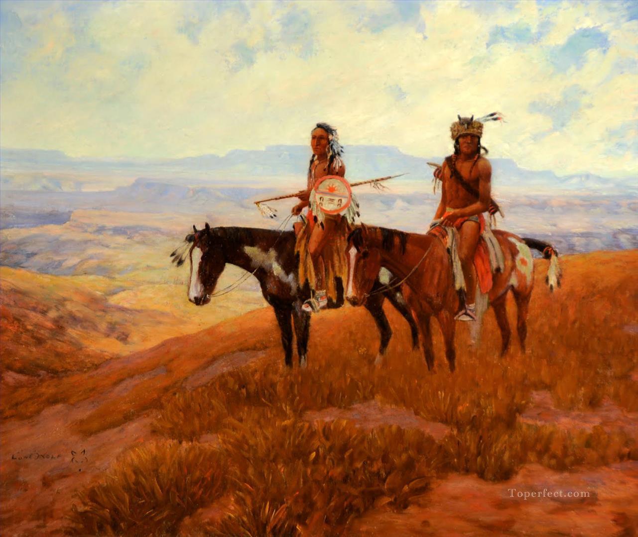 Lone Wolf west America Oil Paintings